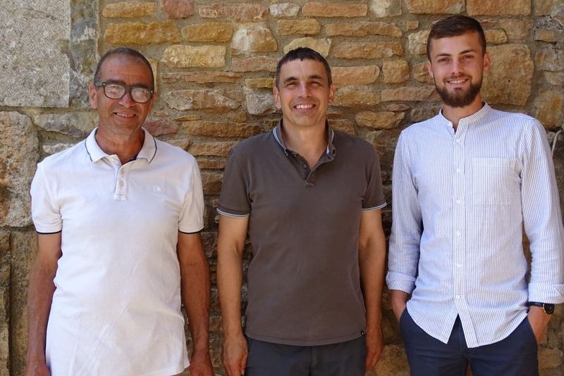 Domaine Le Bouc et la Treille, Stéphane Vier, Yves Aubry et Thimothée Bechonnet